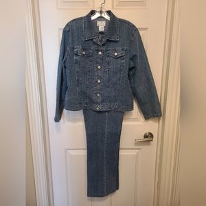 FDJ French Dressing Denim Jacket & Pant Suit